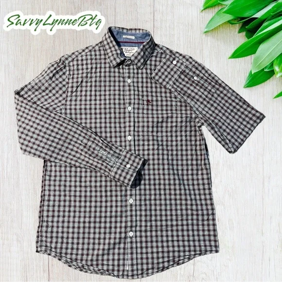Original Penguin | Shirts | Original Penguin Heritage Slim Fit Dress Shirt  Multicolored Plaid Medium | Poshmark